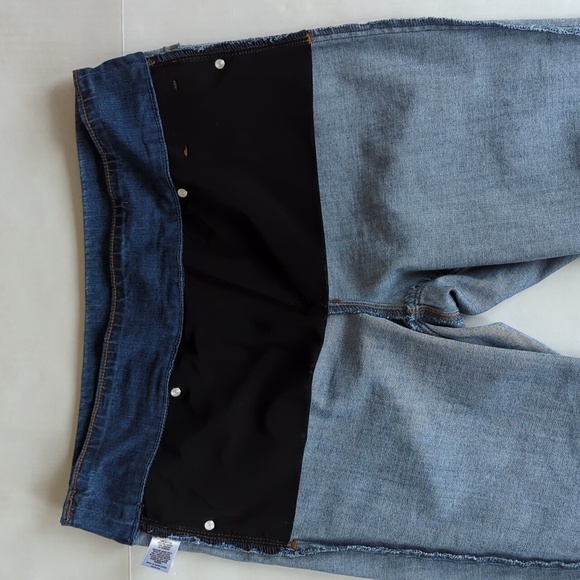 Kim Rogers Tummy Control Distressed High Rise Jeans 8 Average Blue - Picture 4 of 13